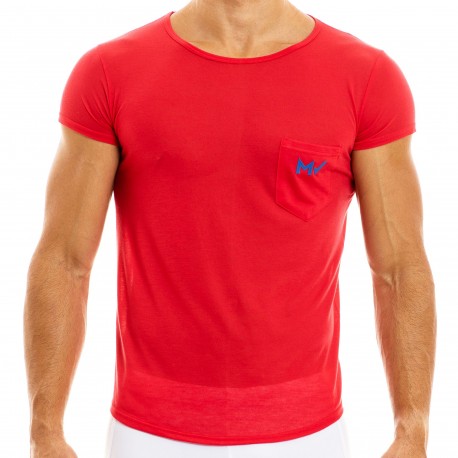 Modus Vivendi T-Shirt Peace Microfibre Rouge