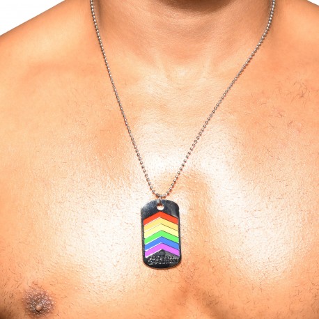 Andrew Christian Collier Pride Dog Tag