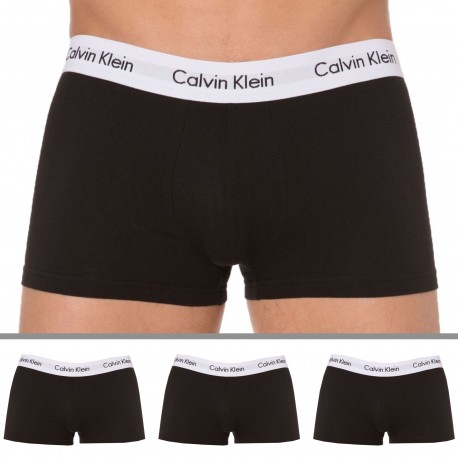 Calvin Klein 3-Pack Cotton Stretch Boxer Briefs - Black