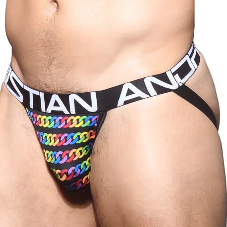 Andrew Christian Jock Strap Almost Naked Pride Chain