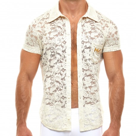 Modus Vivendi Floral Lace Shirt - Ivory