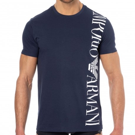 Emporio Armani T-Shirt New Basics Coton Bleu Marine