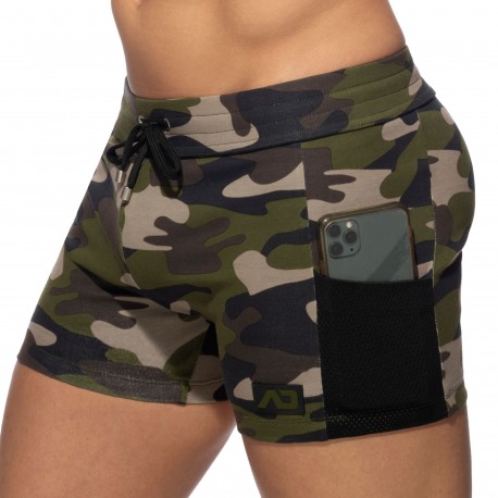 Addicted Pocket Sport Cotton Shorts - Camouflage