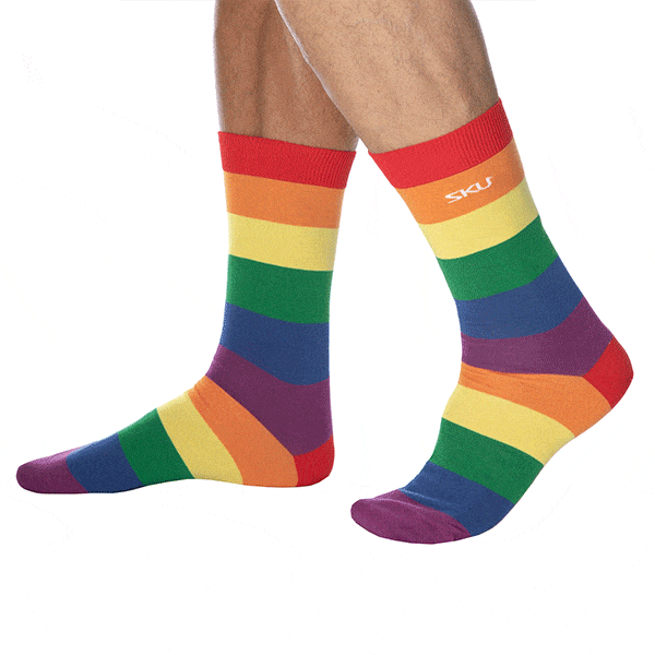 SKU Rainbow Cotton Dress Socks
