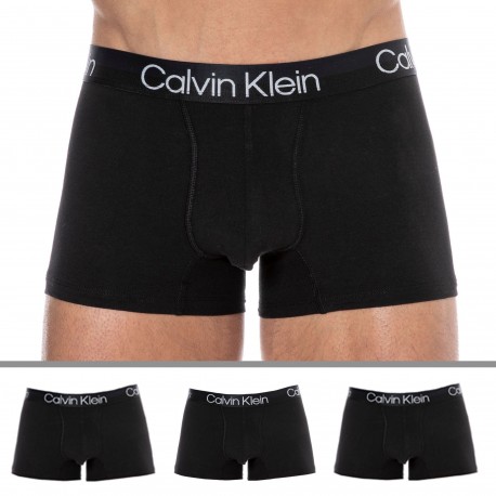Calvin Klein 3-Pack Modern Structure Boxer Briefs - Black