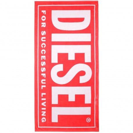 Diesel Logo Beach Towel - Red
