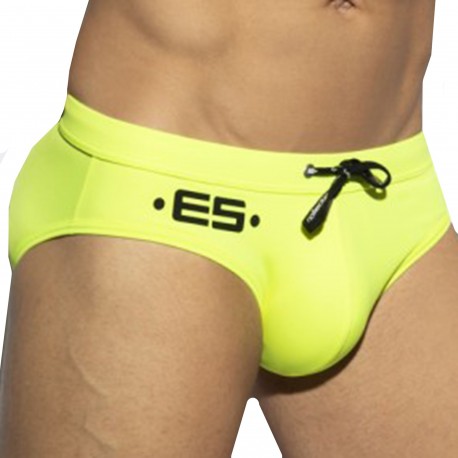ES Collection Neon Swim Briefs - Neon Yellow