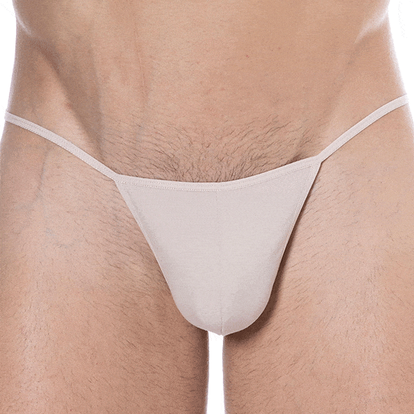 SKU Plain Cotton Mini G-String - Nude