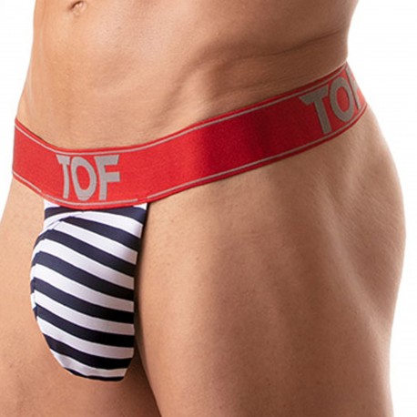 TOF Paris Iconic Backless Thong - Sailor