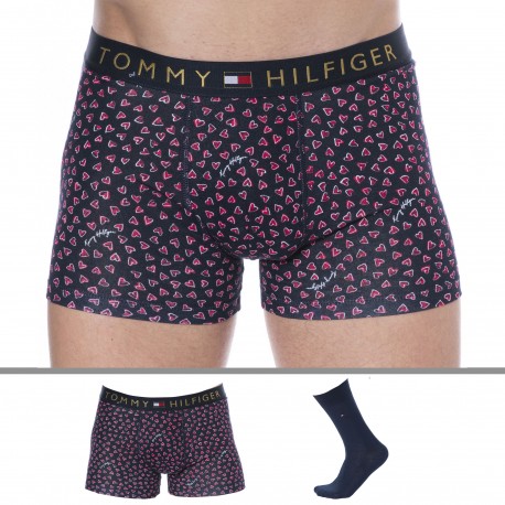 Tommy Hilfiger Happy Valentine Boxer and Socks Gift Set - Navy