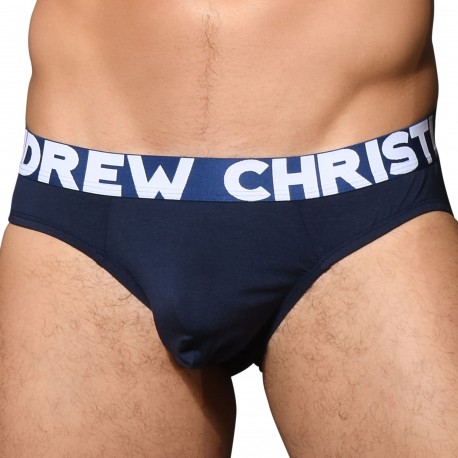Andrew Christian Bamboo Almost Naked Briefs - Navy