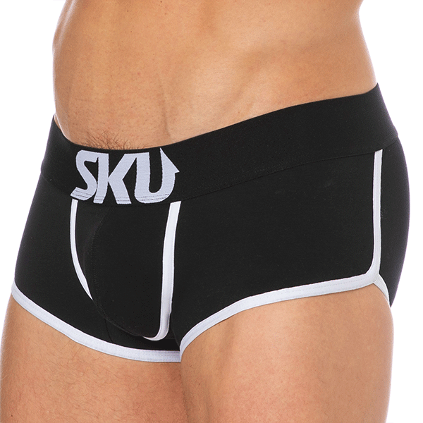 SKU Logo Cotton Trunks - Black