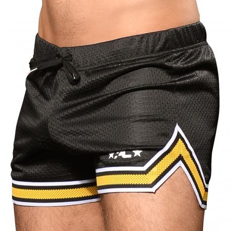Andrew Christian Baller Mesh Shorts - Black