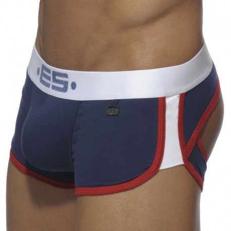 ES Collection Shorty Empty Bottom Double Side Marine - Blanc