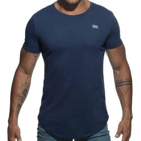 Addicted Basic U-Neck T-Shirt - Navy