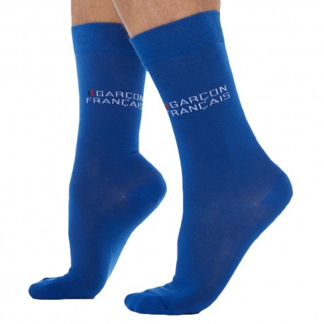 Garcon Francais Socks - Royal Blue