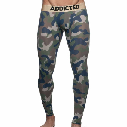 Addicted Calecon Long Empty Bottom - Camo Kaki