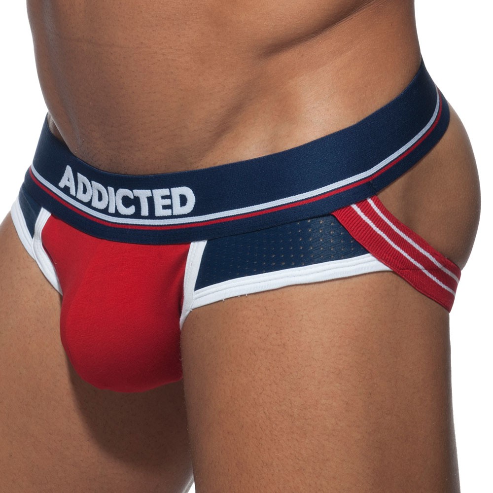 Jock Strap Push-Up Coton Addicted pour homme en coloris Rouge Homme Vêtements Sous-vêtements Slips et boxers 