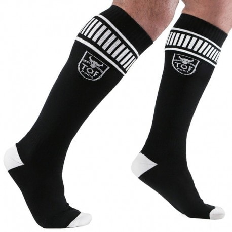 TOF Paris Football Socks - Black - White