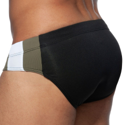 Slip de Bain Basic Stripes Noir Addicted