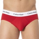 Calvin Klein Lot de 3 Slips Cotton Stretch Bleu - Blanc - Rouge