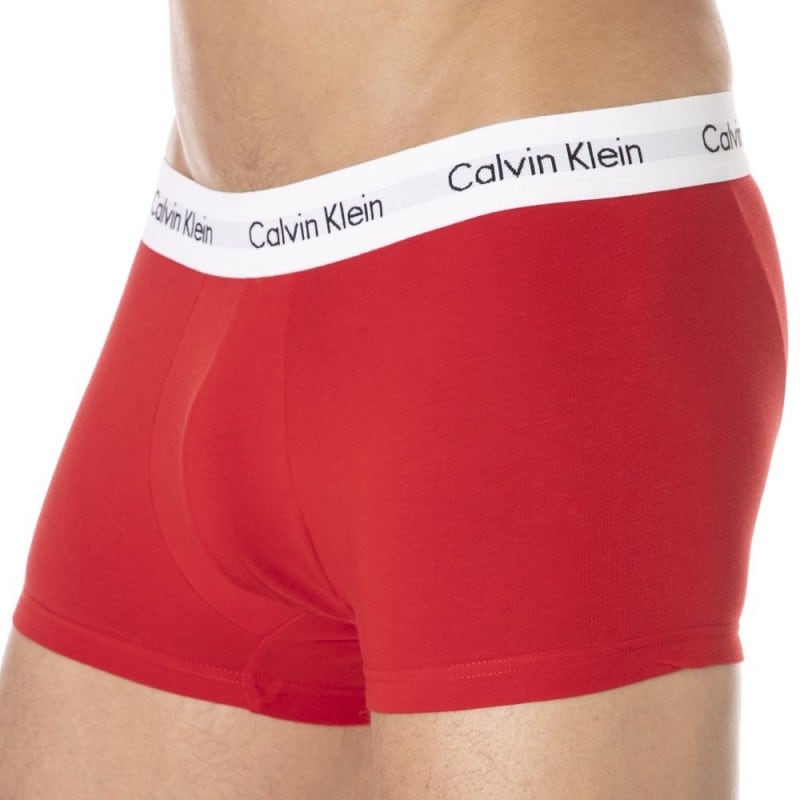 Calvin Klein 3-Pack Cotton Stretch Boxer Briefs - Blue - White - Red