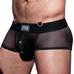 Boxer Empty Bottom Mesh Mixed Noir AD Fetish