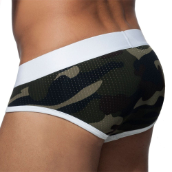 Slip Camo Stripe Blanc Addicted