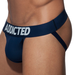 Jockstrap Push Up Mesh Marine Addicted