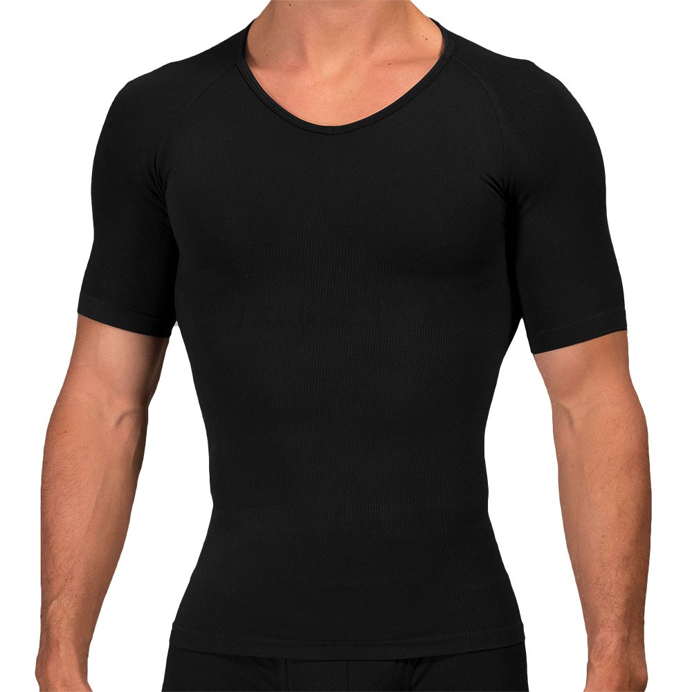 Rounderbum Seamless Compression T-Shirt - Black | INDERWEAR
