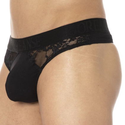 String Dentelle Sexy Noir Doreanse
