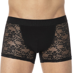 Boxer Dentelle Sexy  Noir Doreanse