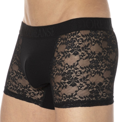 Boxer Dentelle Sexy  Noir Doreanse