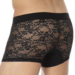 Boxer Dentelle Sexy  Noir Doreanse