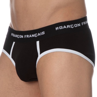 Slip Le Tombeur Noir Garçon Français