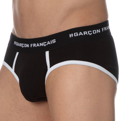 Slip Le Tombeur Noir Garçon Français