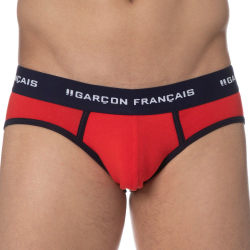 Slip Le Tombeur Rouge Garçon Français