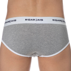 Slip Le Tombeur Gris Chiné Garçon Français