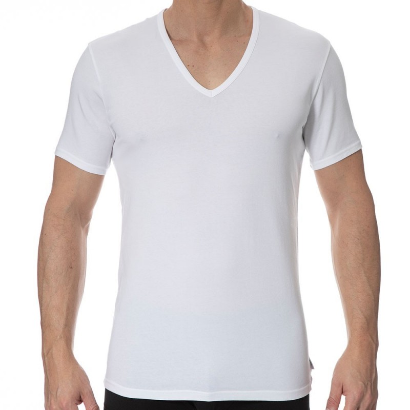 Calvin Klein 2-Pack Modern Cotton Stretch T-Shirts - White | INDERWEAR
