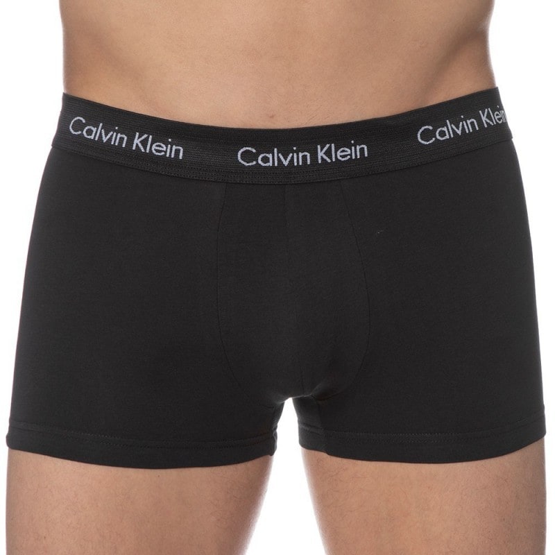 Calvin Klein 3-Pack Cotton Stretch Boxer Briefs - Black - Navy - Blue |  INDERWEAR