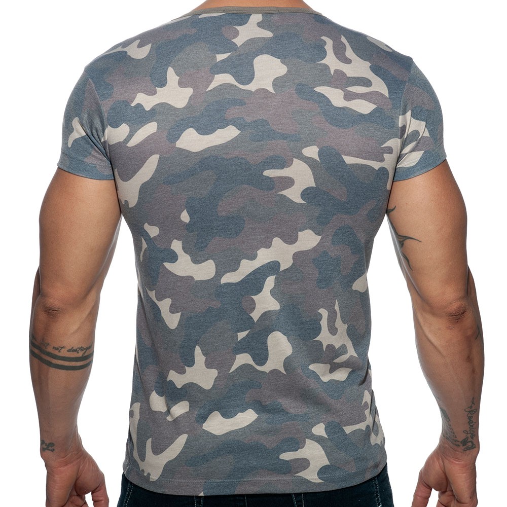 Addicted Washed Camo T-Shirt - Khaki | INDERWEAR