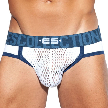 Jock Strap Open Mesh Blanc ES Collection