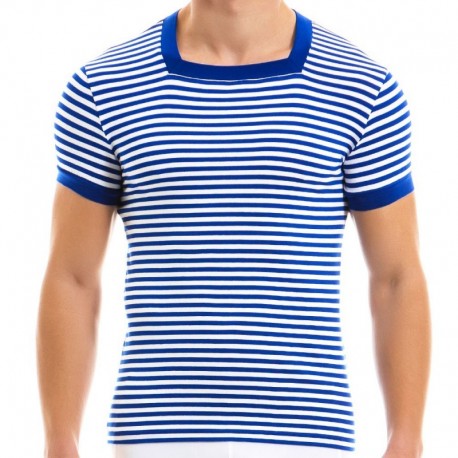 Modus Vivendi Marine Squared-Neck T-Shirt - Blue