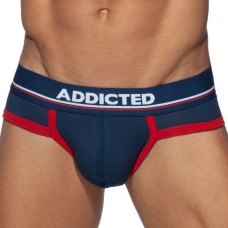 Addicted Basic Colors Cotton Briefs - Navy