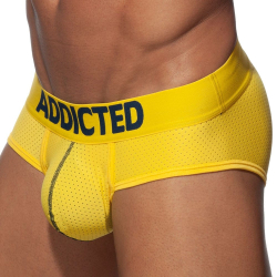 Slip Push Up Mesh Jaune Addicted