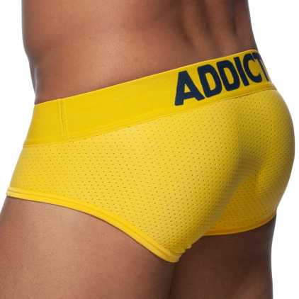Slip Push Up Mesh Jaune Addicted