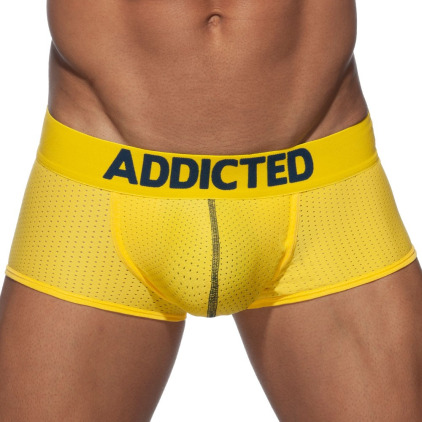Boxer Push Up Mesh Jaune Addicted