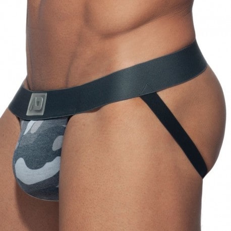 Addicted Jock Strap Washed Camo Gris