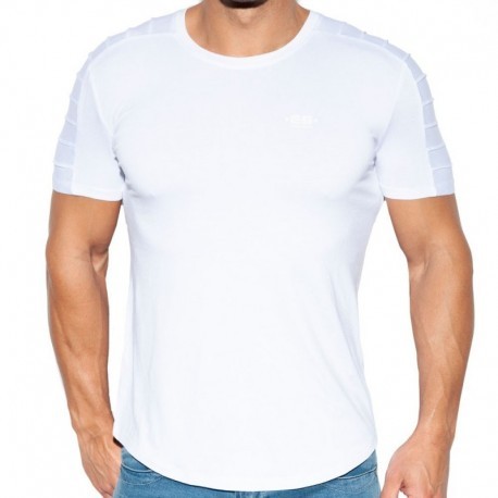 ES Collection T-Shirt Ranglan Viscose Blanc