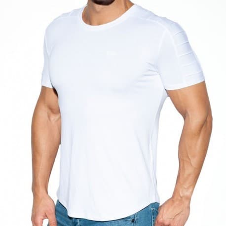 ES Collection T-Shirt Ranglan Viscose Blanc